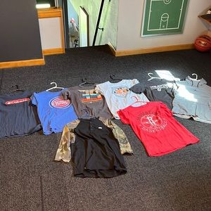 Retro athletic t-shirts size larges